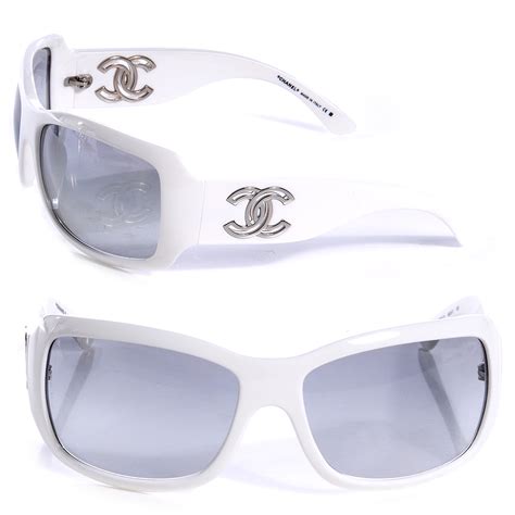 chanel sunglasses with clear sides|chanel sunglasses with white trim.